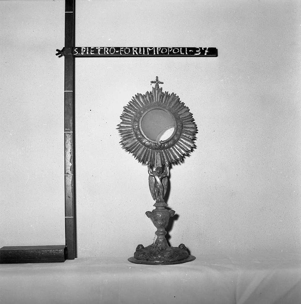 ostensorio - a raggiera - bottega romagnola (prima metà sec. XIX)