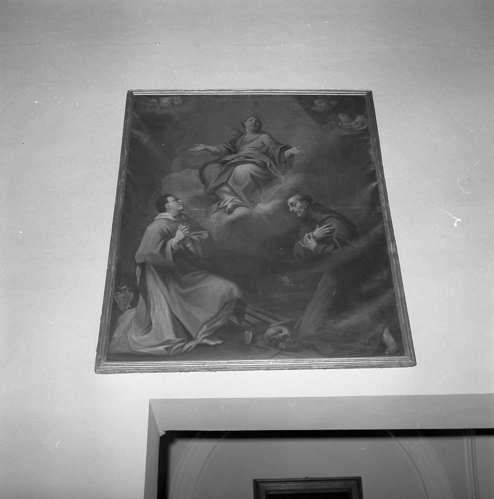 Madonna Assunta con San Francesco e San Lorenzo (dipinto) di Marchetti Giuseppe (attribuito) (prima metà sec. XVIII)