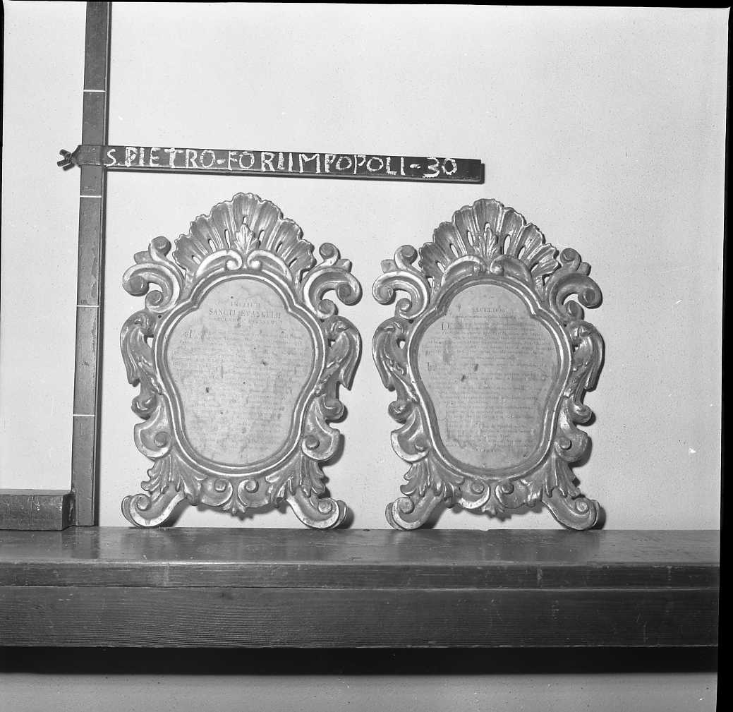 cartagloria, coppia - bottega romagnola (secc. XVIII/ XIX)