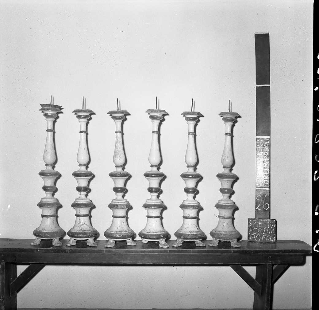 candeliere, serie - bottega romagnola (sec. XIX)