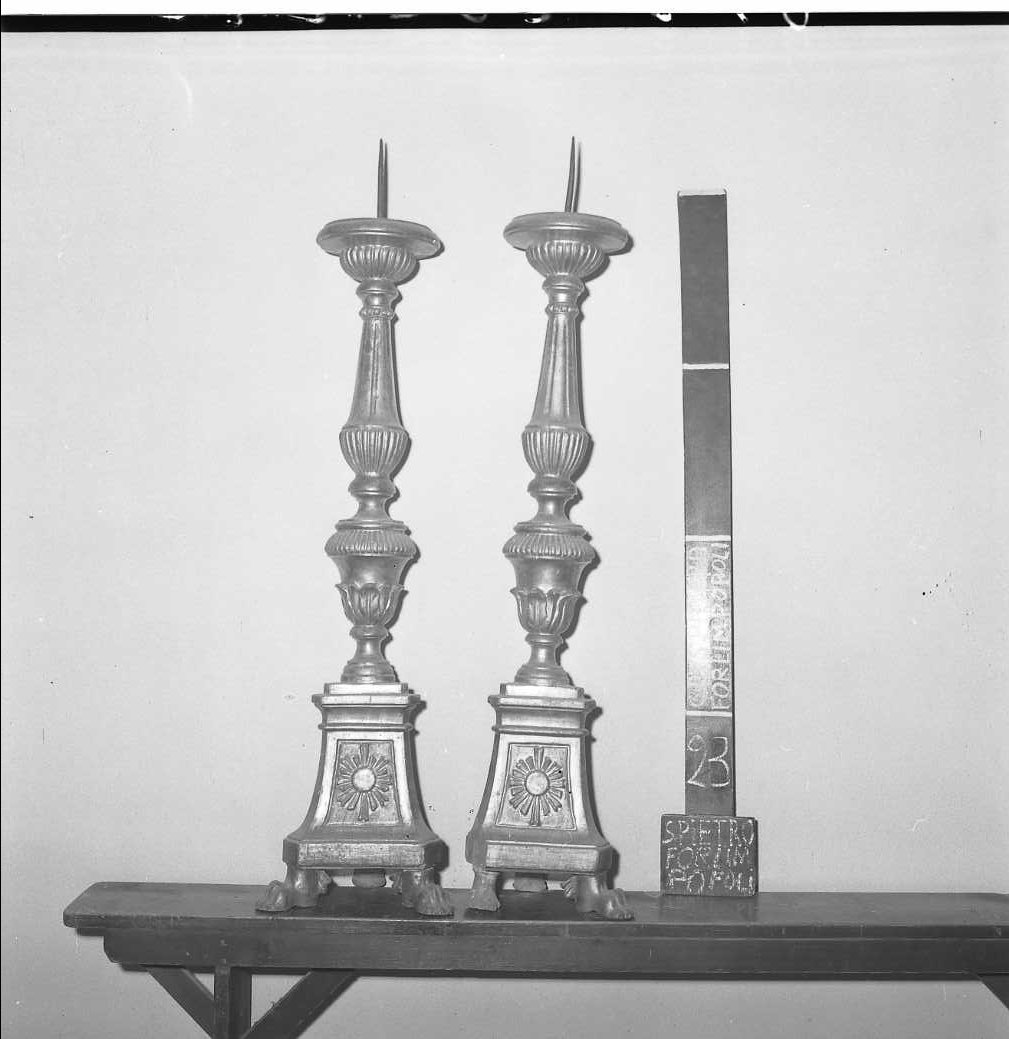 candeliere, serie - bottega romagnola (sec. XIX)