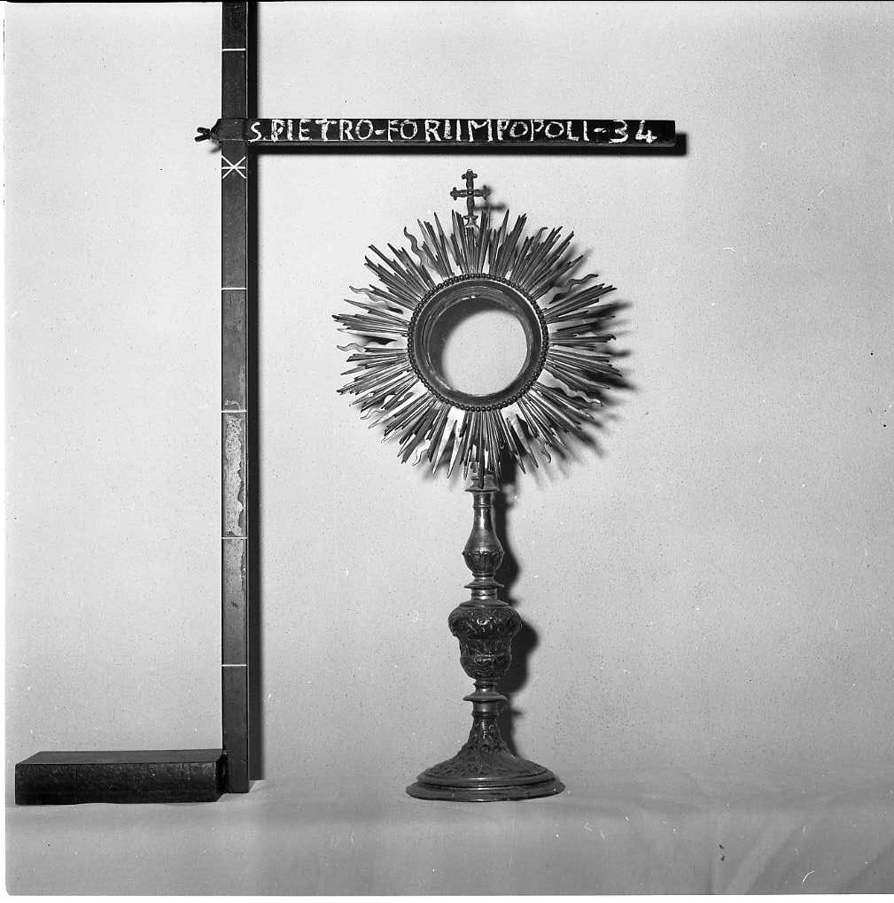 ostensorio - a raggiera - bottega romagnola (sec. XVIII)