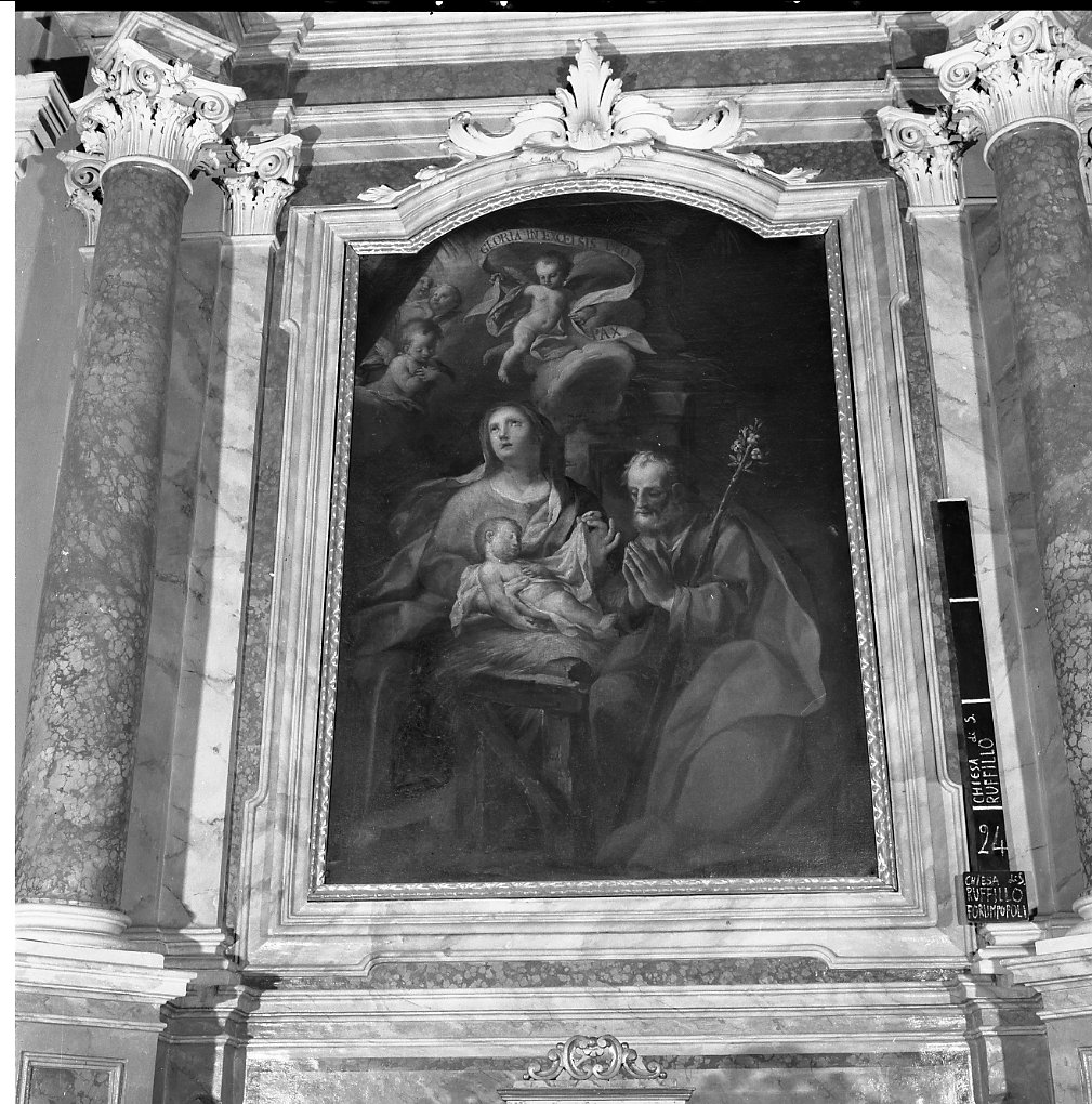 Sacra Famiglia (dipinto) di Marchetti Giuseppe (attribuito) (seconda metà sec. XVIII)