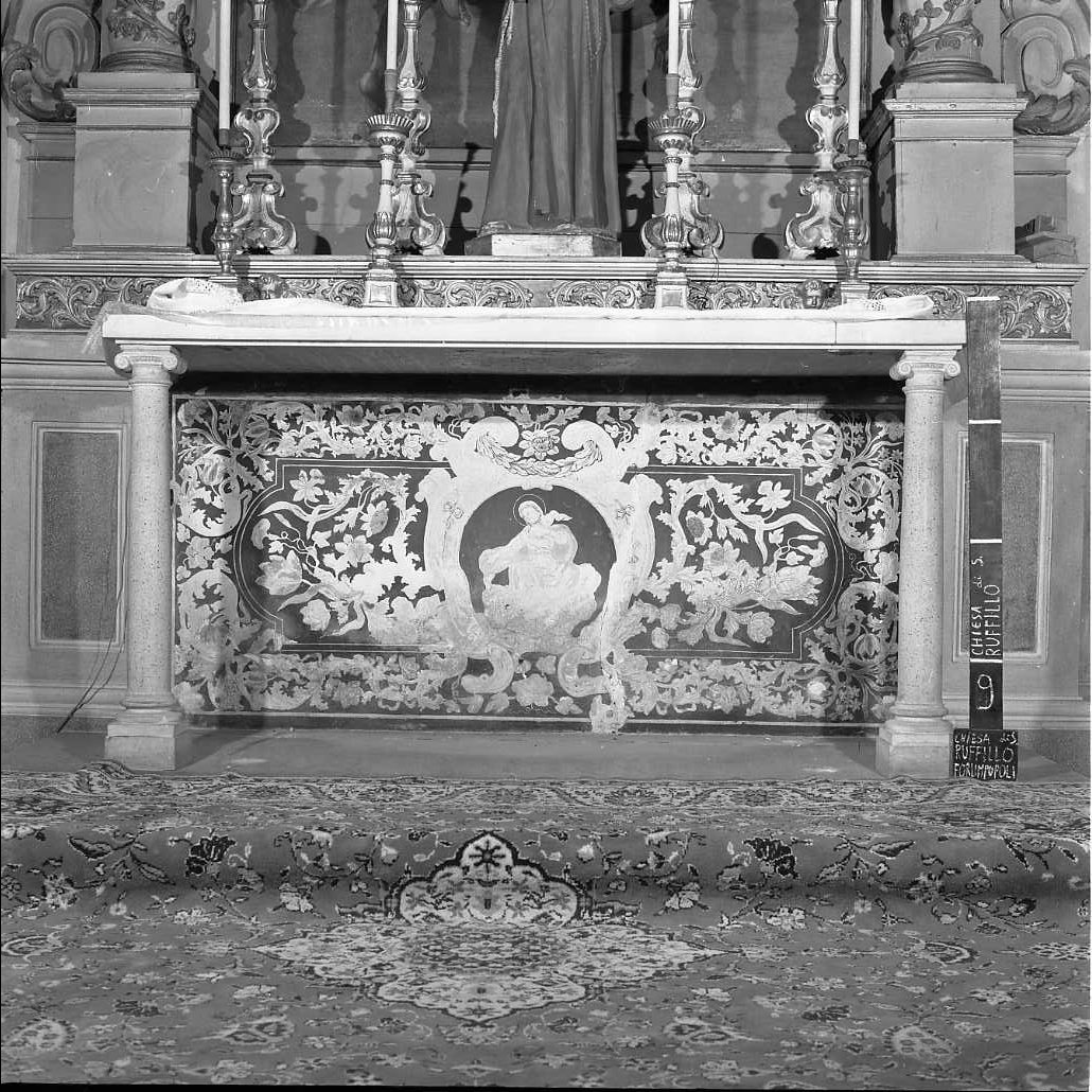 paliotto - a pannello piano - bottega carpigiana (sec. XVIII)