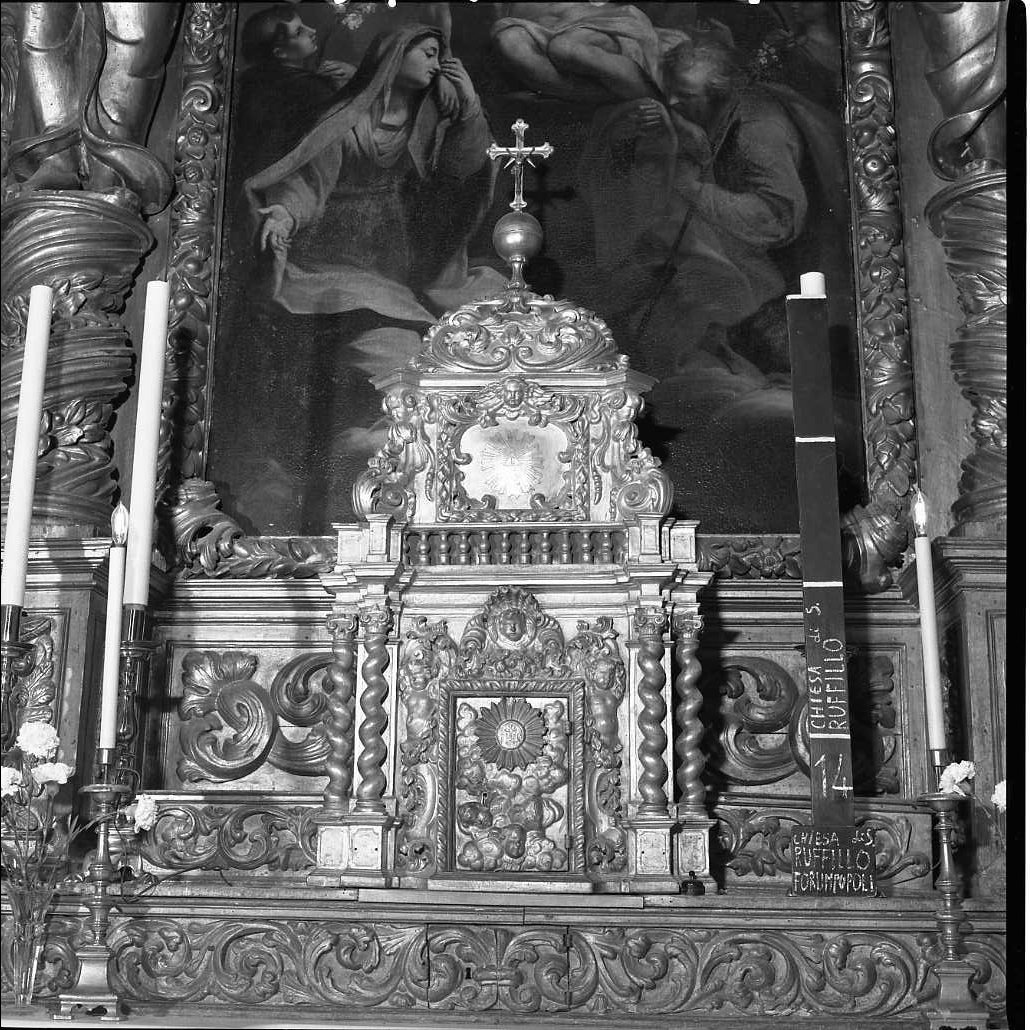 tabernacolo - a frontale architettonico, opera isolata - bottega Italia centrale (sec. XVII)