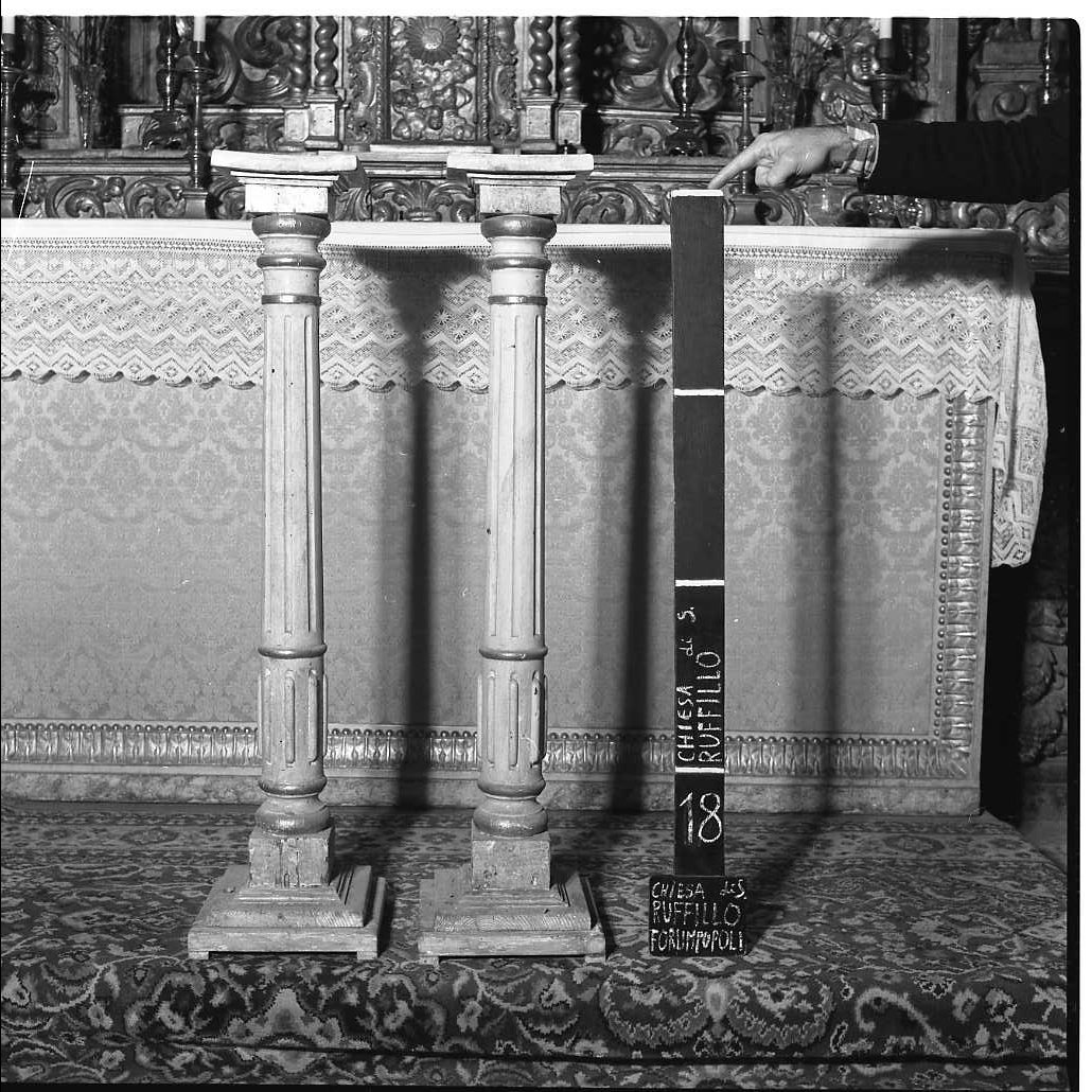 piedistallo, coppia - bottega romagnola (sec. XIX)