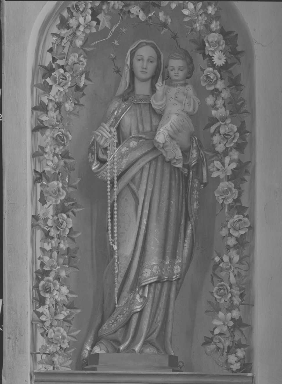 Madonna del Rosario (statua) - ambito romagnolo (fine/inizio secc. XIX/ XX)