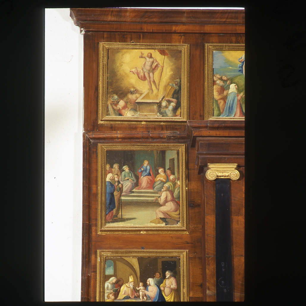 misteri del rosario: Disputa con i dottori (dipinto) - ambito emiliano-romagnolo (sec. XVIII)