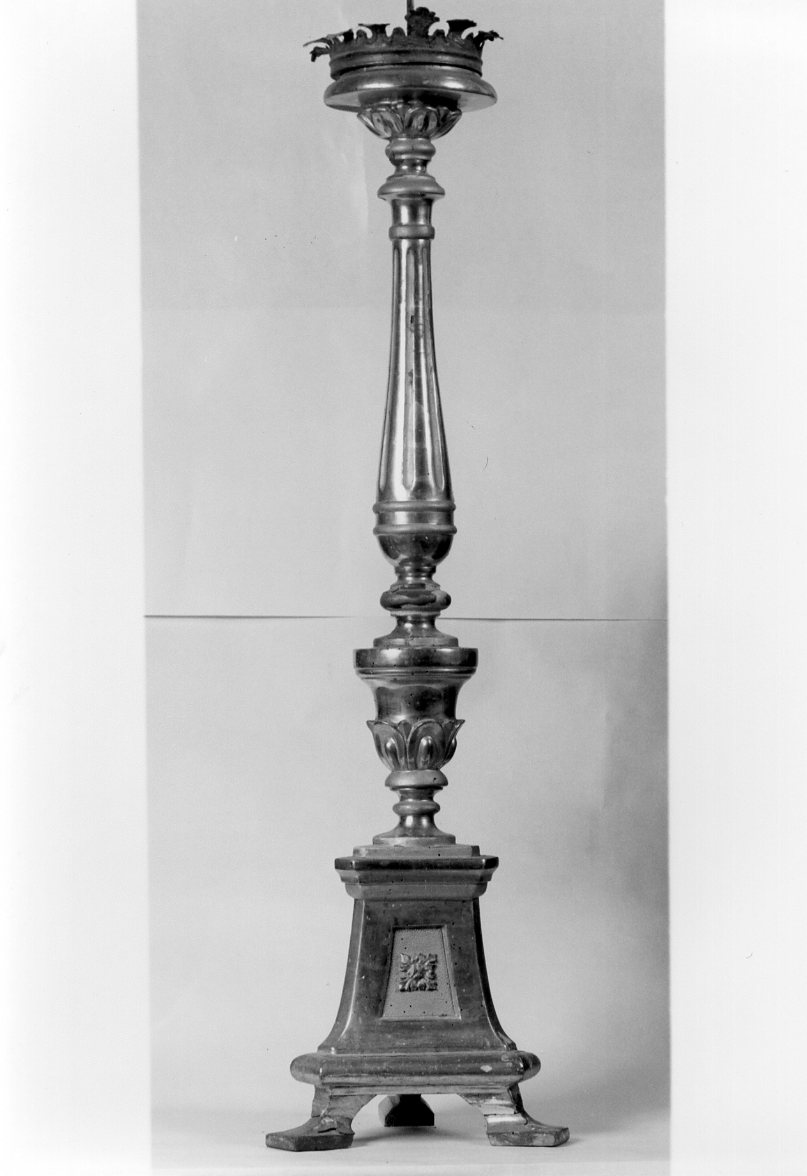 candeliere - manifattura romagnola (fine/inizio secc. XIX/ XX)