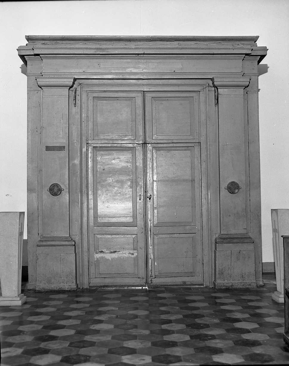 bussola d'ingresso - bottega romagnola (secc. XVII/ XVIII)