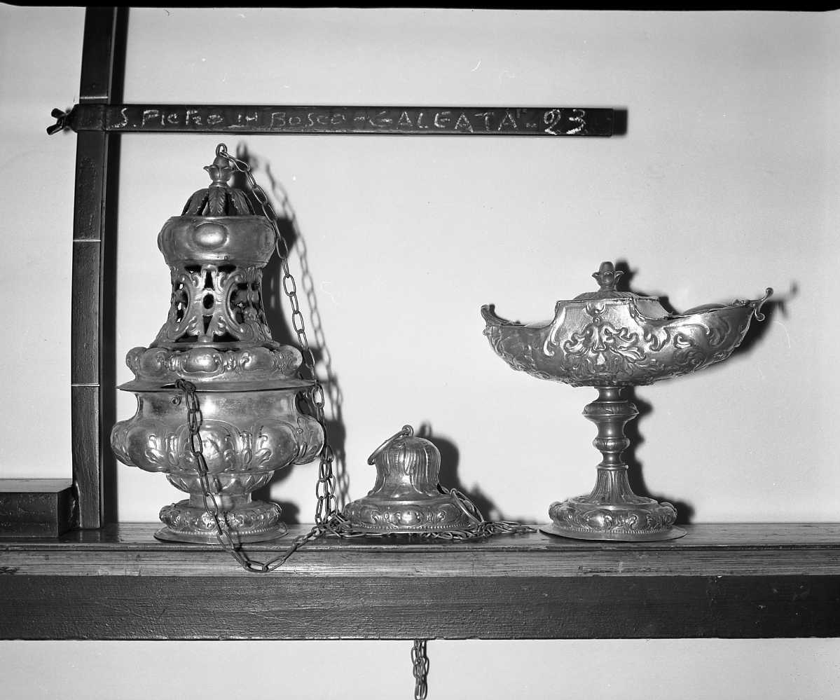 servizio per incensazione - bottega Italia centro-settentrionale (sec. XVIII)