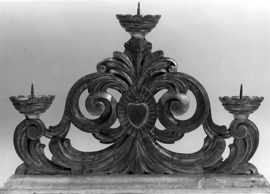 candelabro - manifattura romagnola (ultimo quarto sec. XIX)