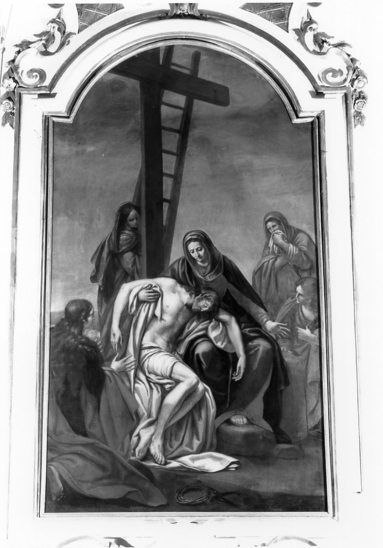 deposizione di Cristo dalla croce (dipinto, elemento d'insieme) di Cignani Paolo (metà sec. XVIII)