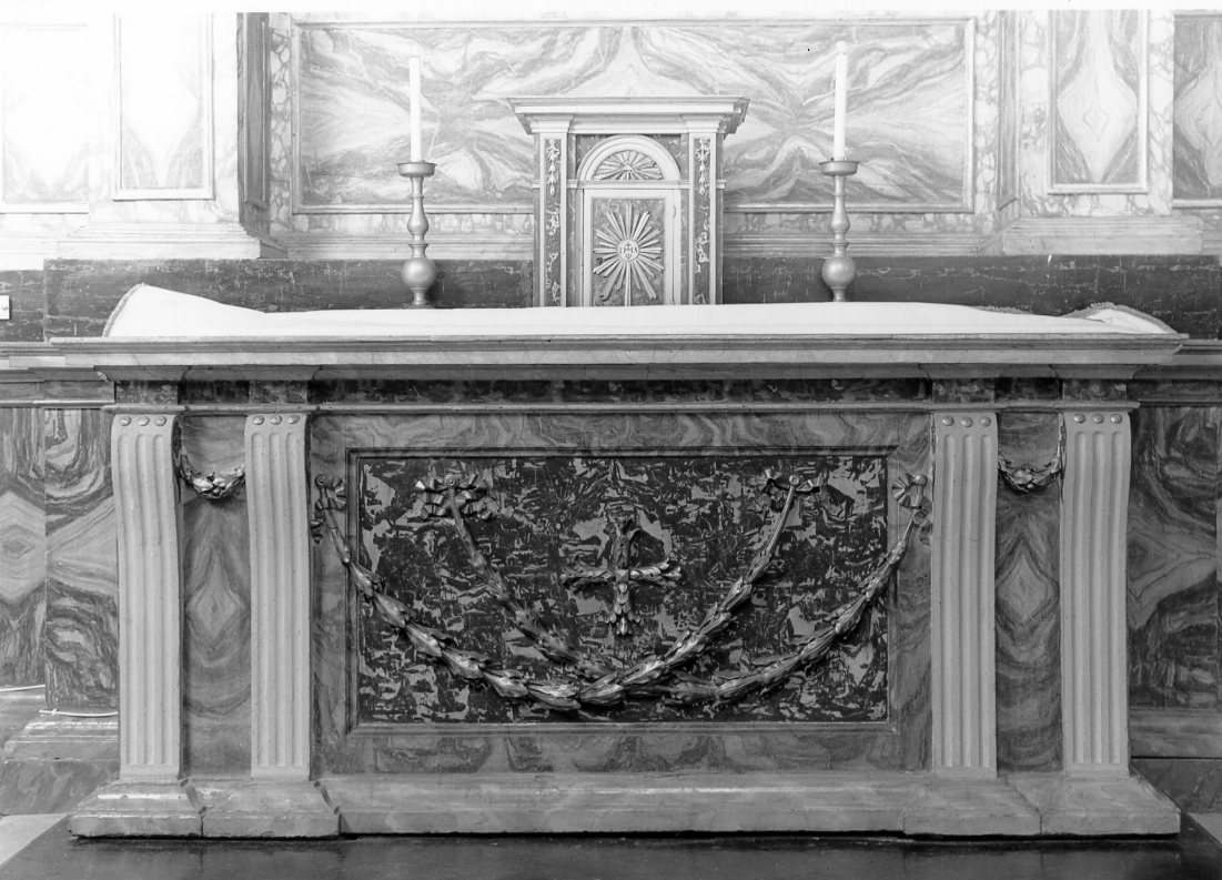 mensa d'altare - manifattura romagnola (metà sec. XIX)