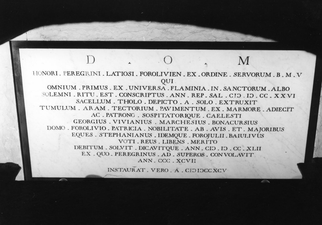 lapide tombale - manifattura bolognese (sec. XVIII)