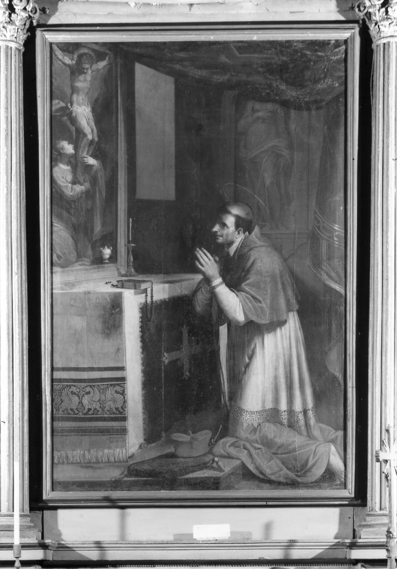 San Carlo Borromeo (dipinto) di Sarti Antonio (sec. XVII)
