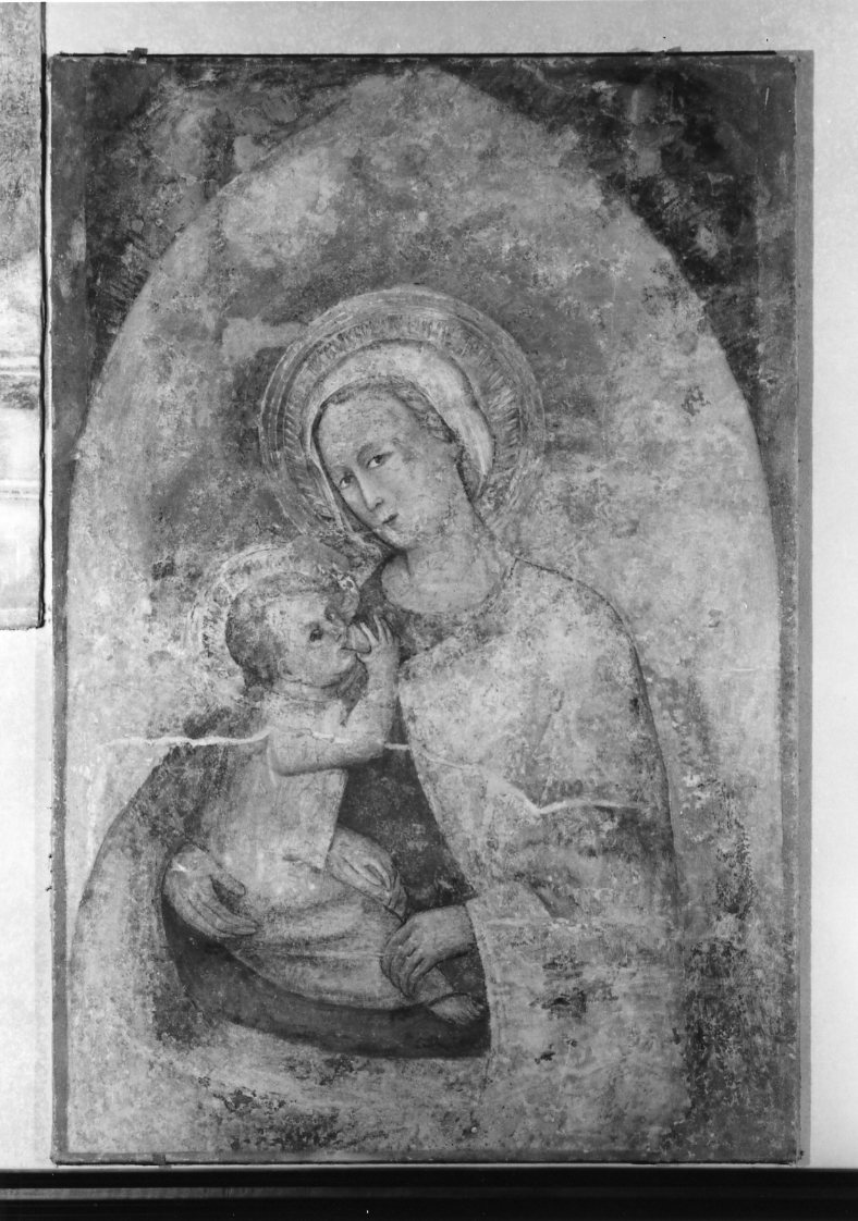 Madonna del latte o della Provvidenza, Madonna con Bambino (dipinto) - ambito romagnolo (seconda metà sec. XIV)
