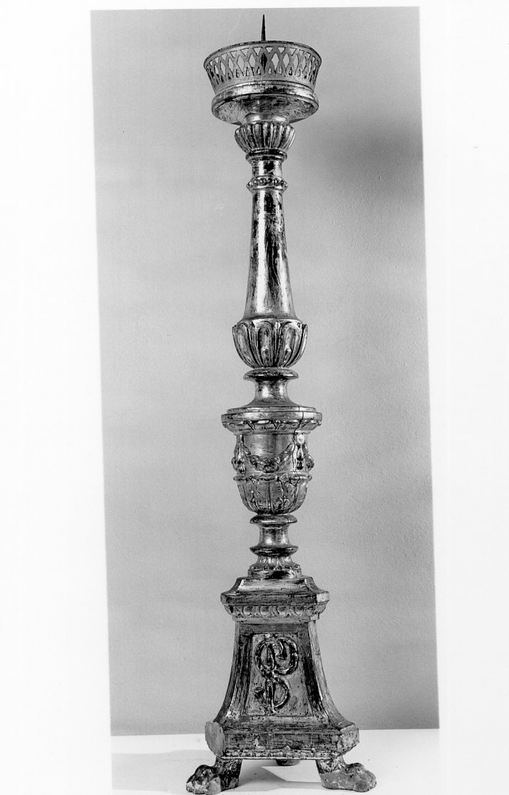 candeliere - manifattura romagnola (ultimo quarto sec. XVII)