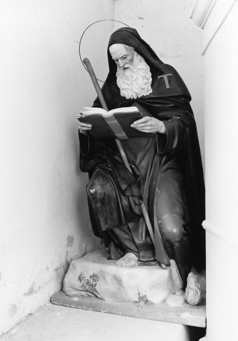 Sant'Antonio Abate (statua) - ambito romagnolo (seconda metà sec. XIX)