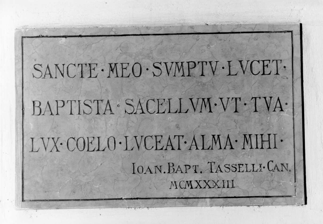 lapide tombale - bottega romagnola (sec. XX)