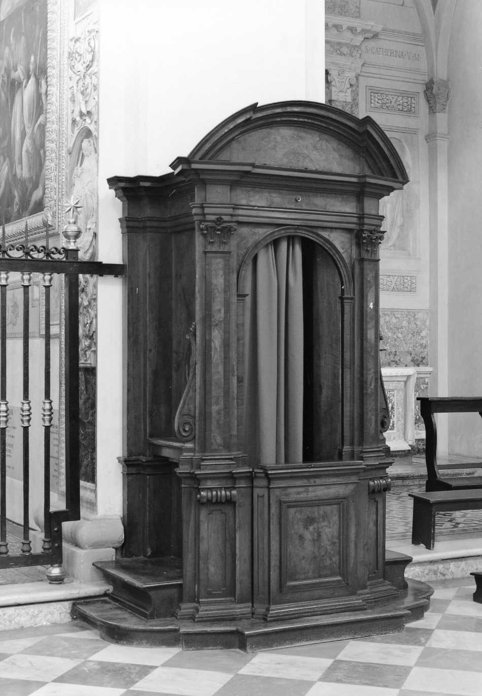 confessionale - bottega romagnola (fine sec. XVIII)