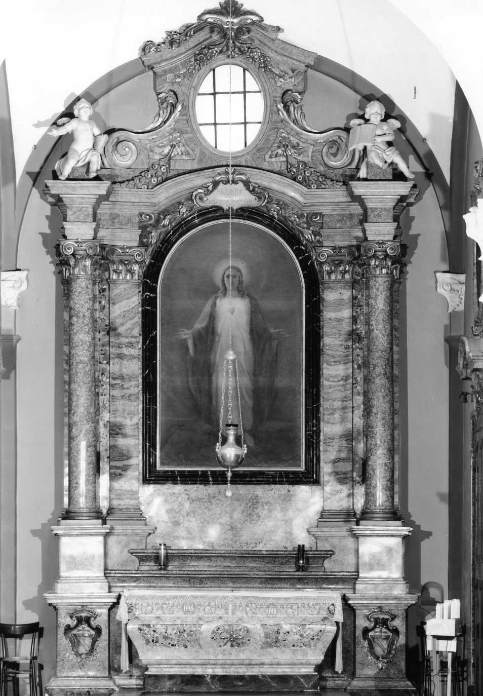 altare maggiore di Della Quercia Ignazio, Della Quercia Cassiano (sec. XVIII)