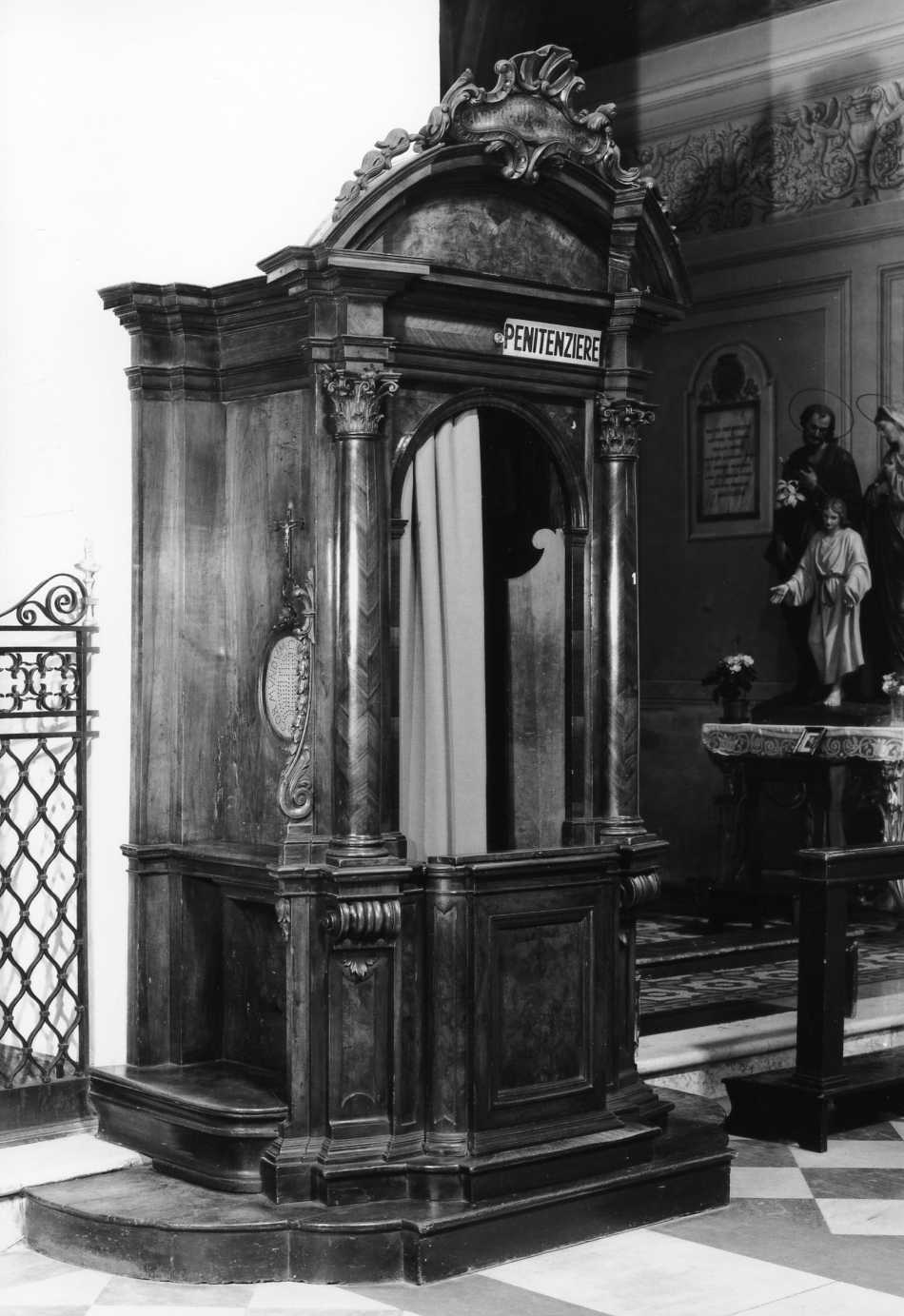 confessionale - bottega romagnola (seconda metà sec. XVIII)