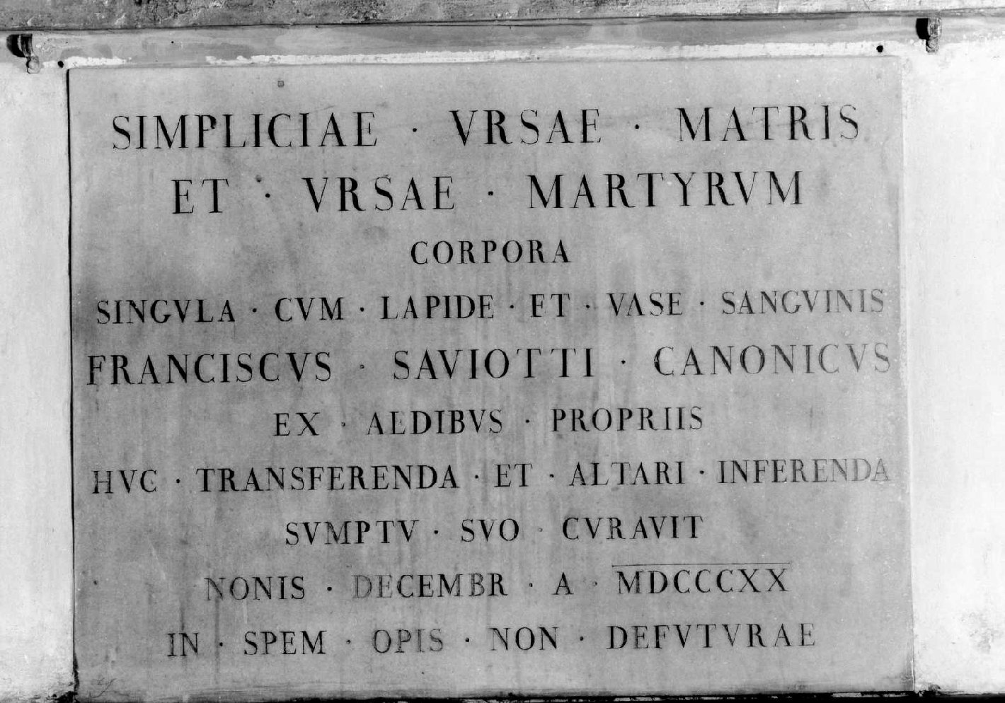 lapide celebrativa - bottega romagnola (sec. XIX)