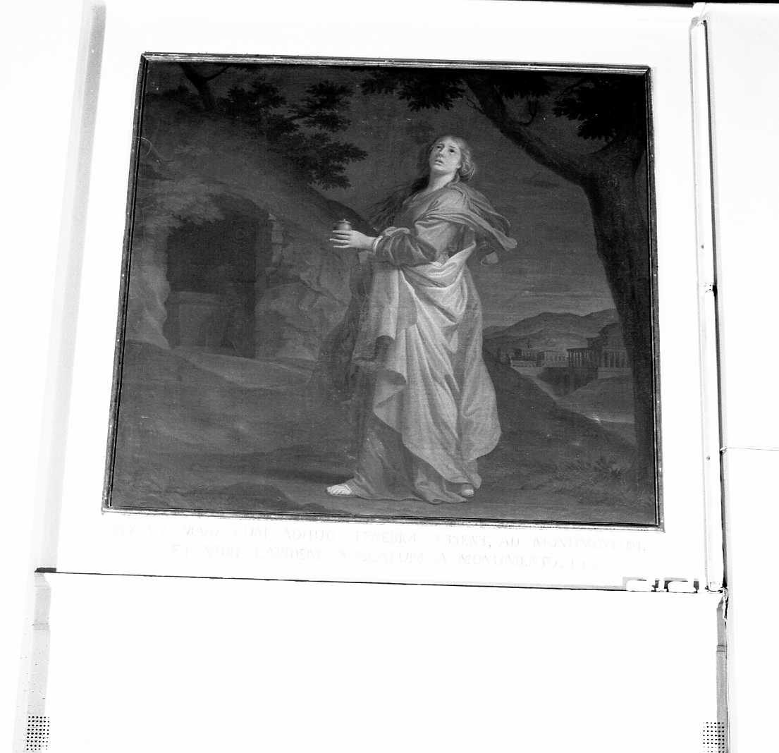 Santa Maria Maddalena al sepolcro (dipinto) di Corvi Domenico (sec. XVIII)