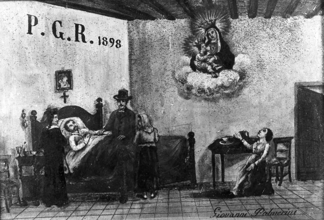 apparizione della Madonna (ex voto) - ambito romagnolo (sec. XIX)