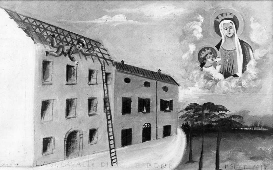 apparizione della Madonna (ex voto) - ambito romagnolo (sec. XX)