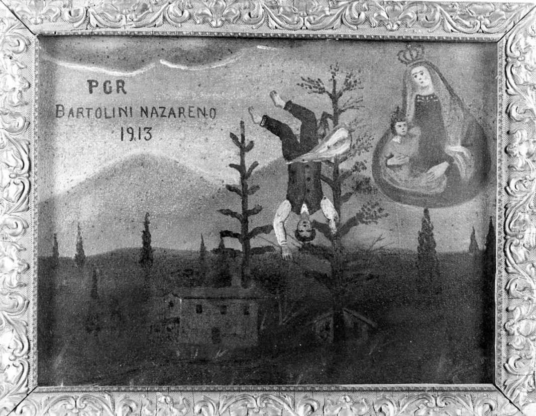 apparizione della Madonna (ex voto) - ambito romagnolo (sec. XX)