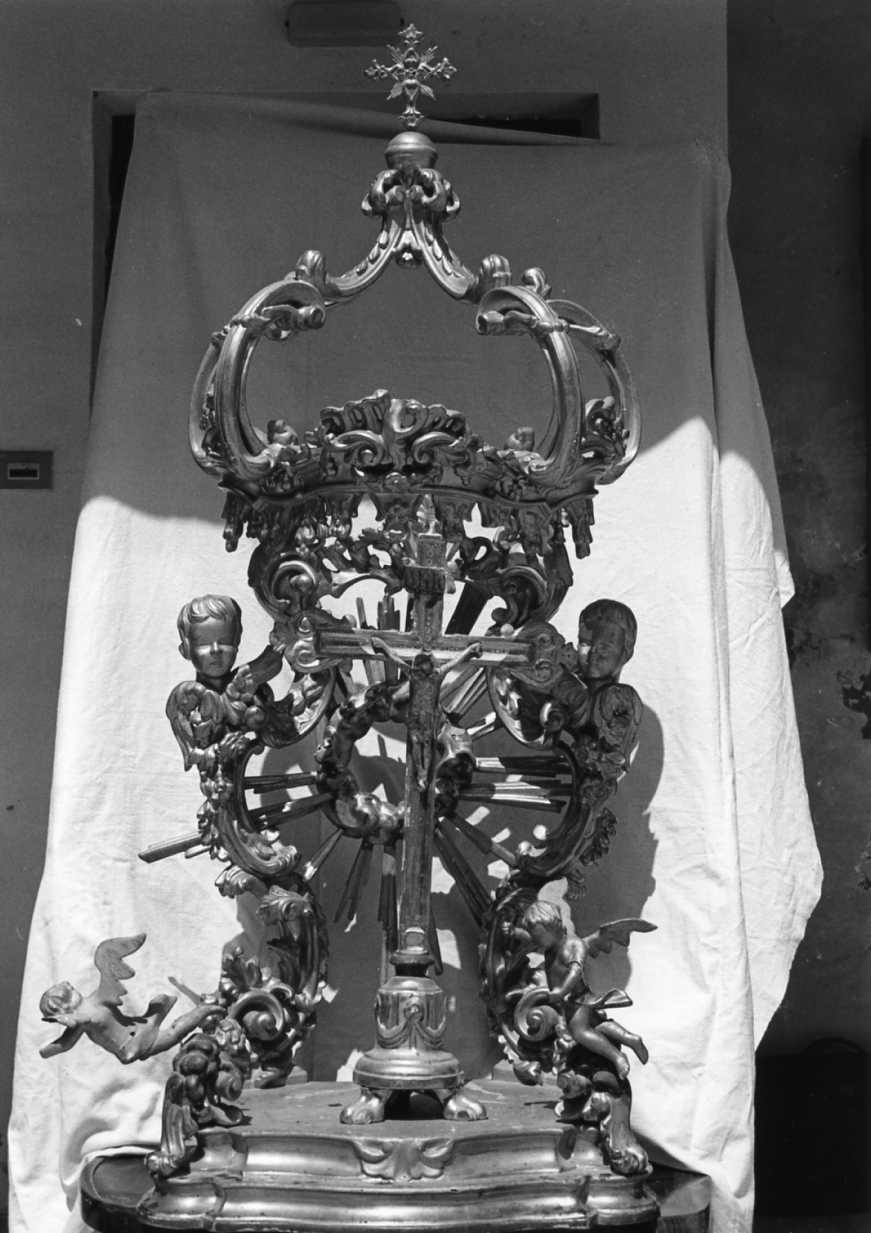 tronetto per esposizione eucaristica - manifattura romagnola (fine/inizio secc. XVIII/ XIX)