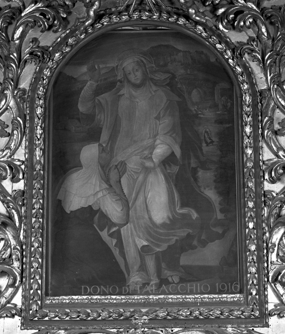 apparizione della Madonna (dipinto) di Morganti Pompeo (sec. XVI)