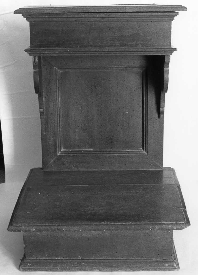 inginocchiatoio - manifattura romagnola (fine/inizio secc. XVIII/ XIX)