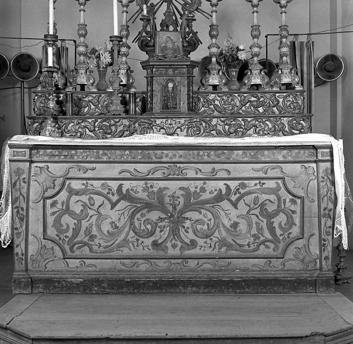 motivi decorativi vegetali (paliotto) - ambito romagnolo (fine sec. XVIII)