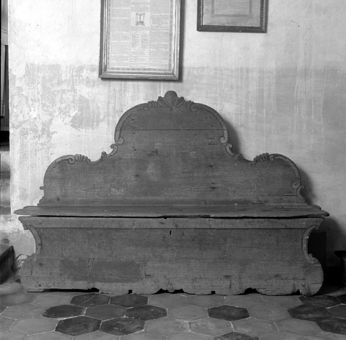 cassapanca - manifattura romagnola (sec. XVII)