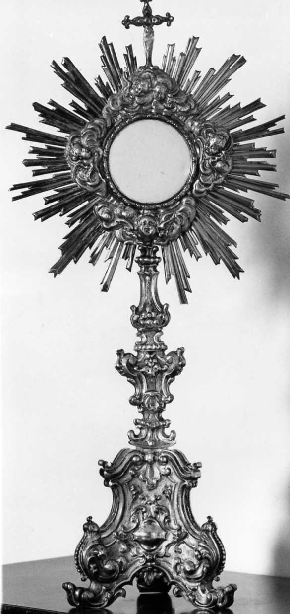 ostensorio - a raggiera - manifattura romagnola (sec. XVIII)