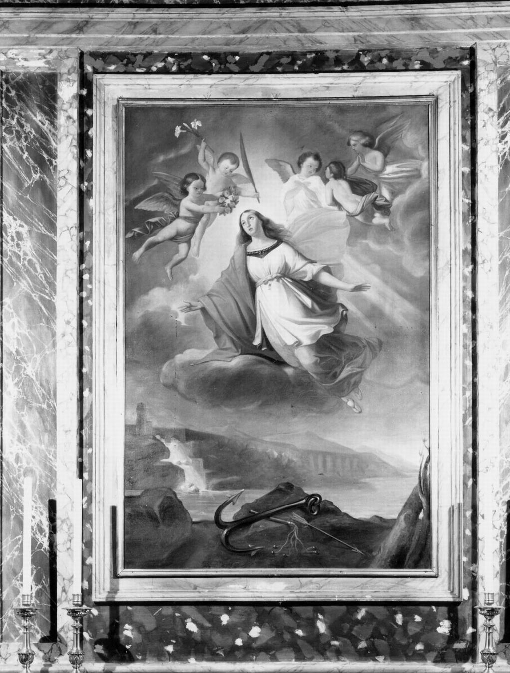 Santa Filomena (pala d'altare) di Maccaferri Alessandro (attribuito) (ultimo quarto sec. XIX)