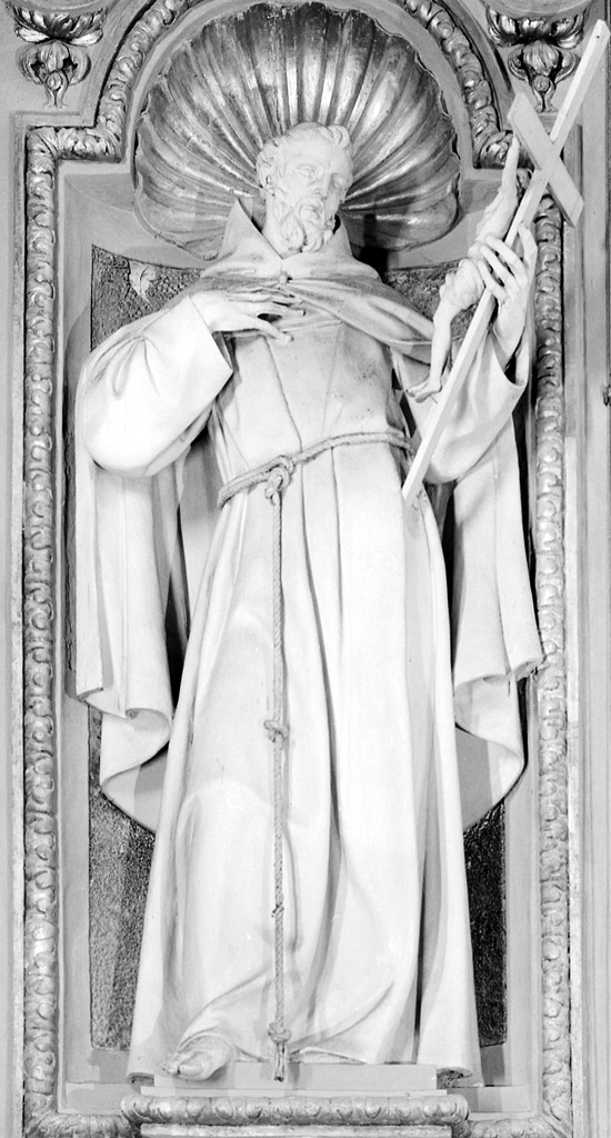 San Francesco d'Assisi (statua) di Mazza Giuseppe Maria (sec. XVII)