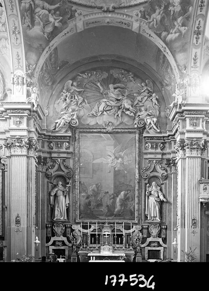 Dio Padre in Gloria (rilievo) di Mazza Giuseppe Maria (sec. XVII)