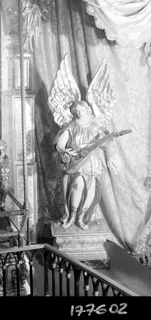 angelo musicante (scultura, insieme) - ambito bolognese (seconda metà sec. XVI)