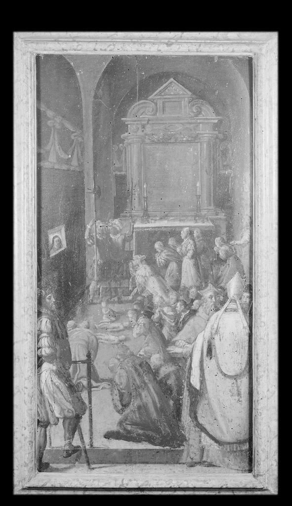episodi della vita di santa Caterina de' Vigri (dipinto, ciclo) di Morina Giulio (sec. XVII)