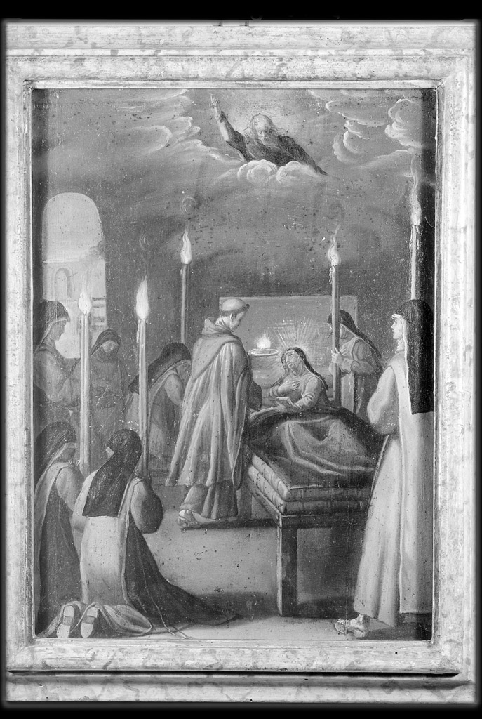 episodi della vita di santa Caterina de' Vigri (dipinto, ciclo) di Morina Giulio (sec. XVII)