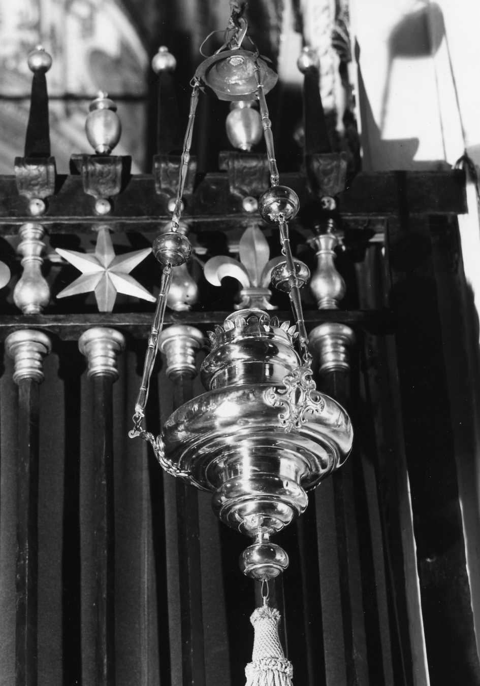 lampada pensile - bottega romagnola (secc. XVII/ XVIII)