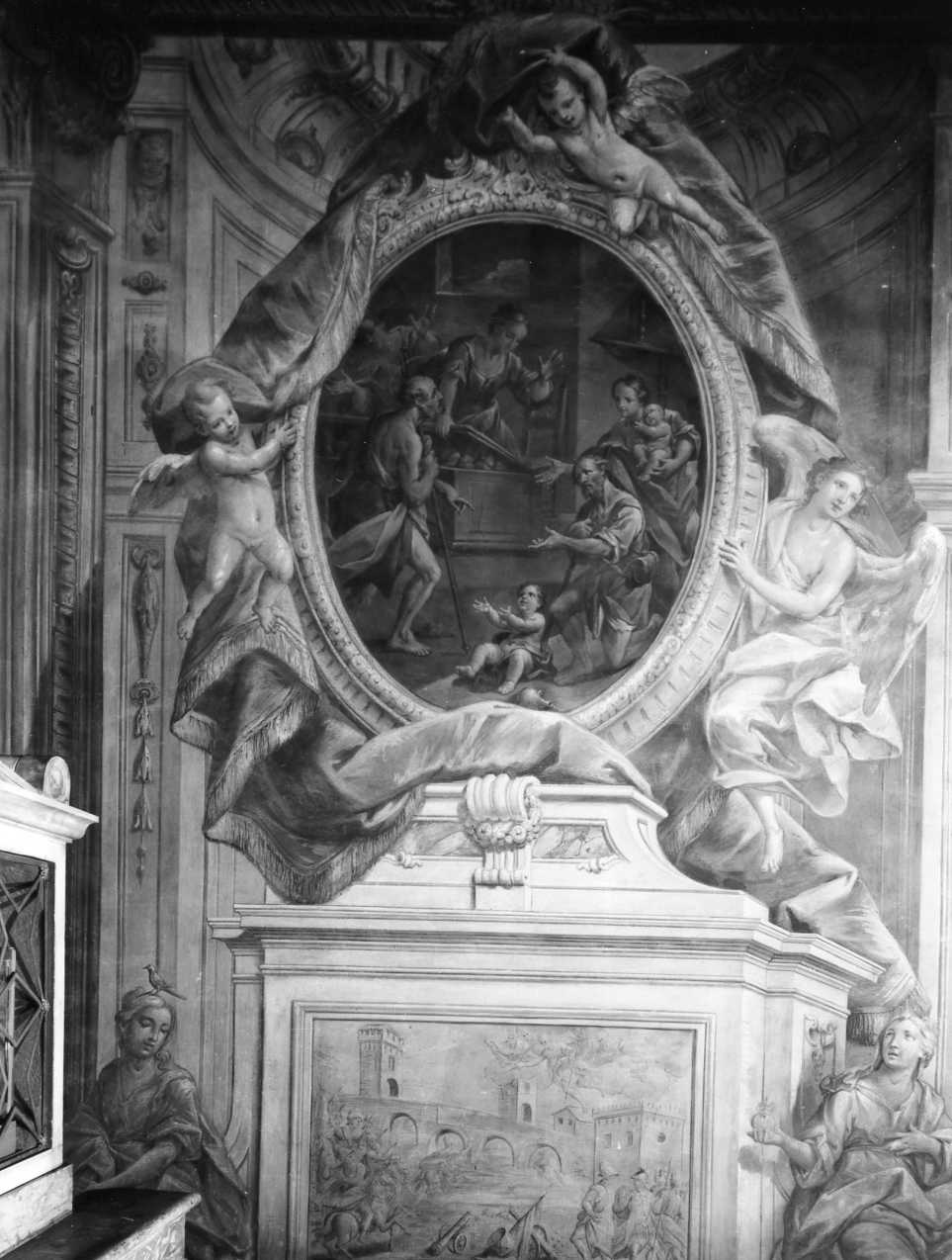 Episodi della vita del Beato Nevolone (dipinto) di Barbiani Andrea, Barbiani Domenico (sec. XVIII)