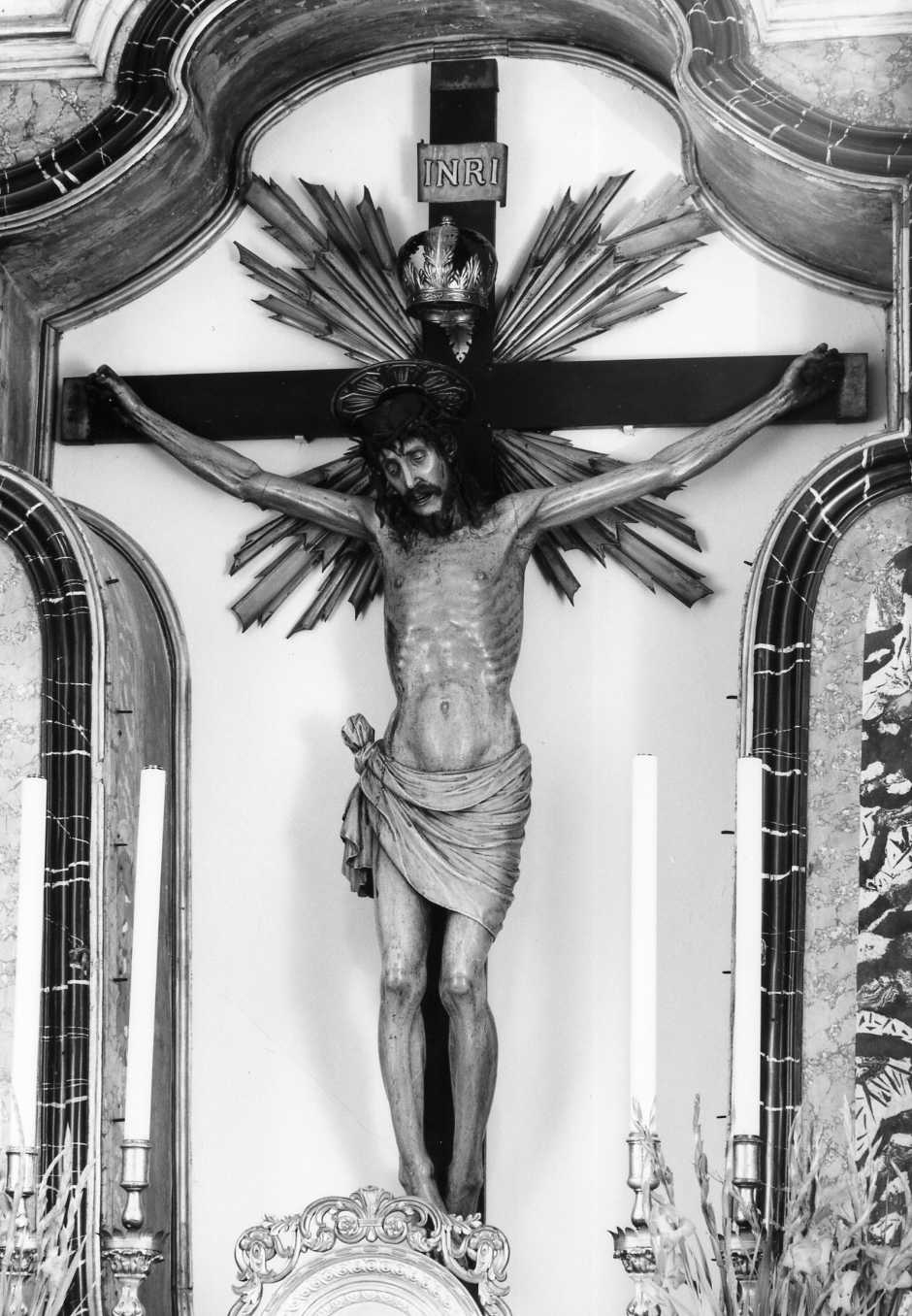 Cristo crocifisso (scultura) - bottega romagnola (sec. XV)