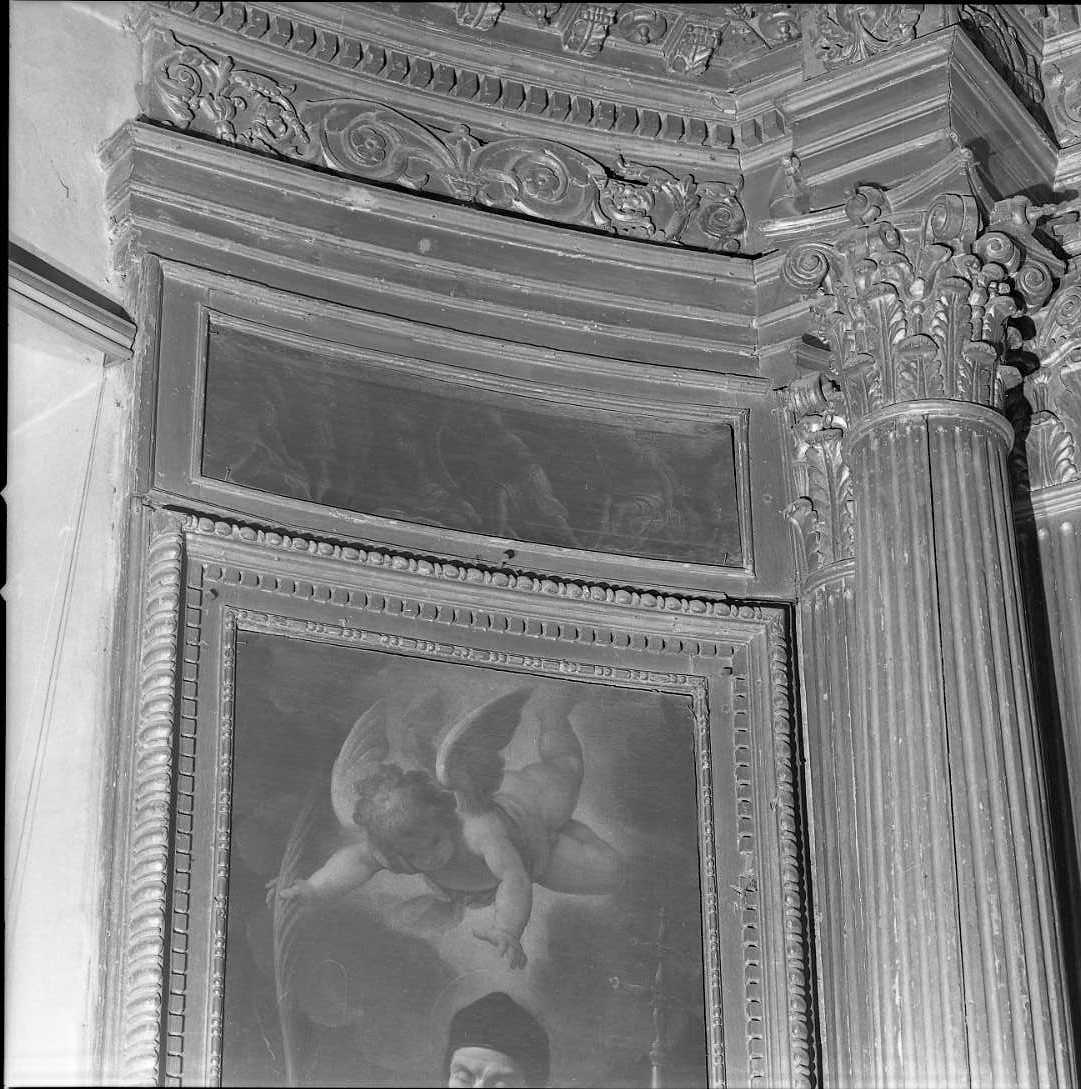 un miracolo di S. Lorenzo Giustiniani / Martirio di S. Giorgio (dipinto) di Ottino Pasquale detto Pasqualotto (prima metà sec. XVII)