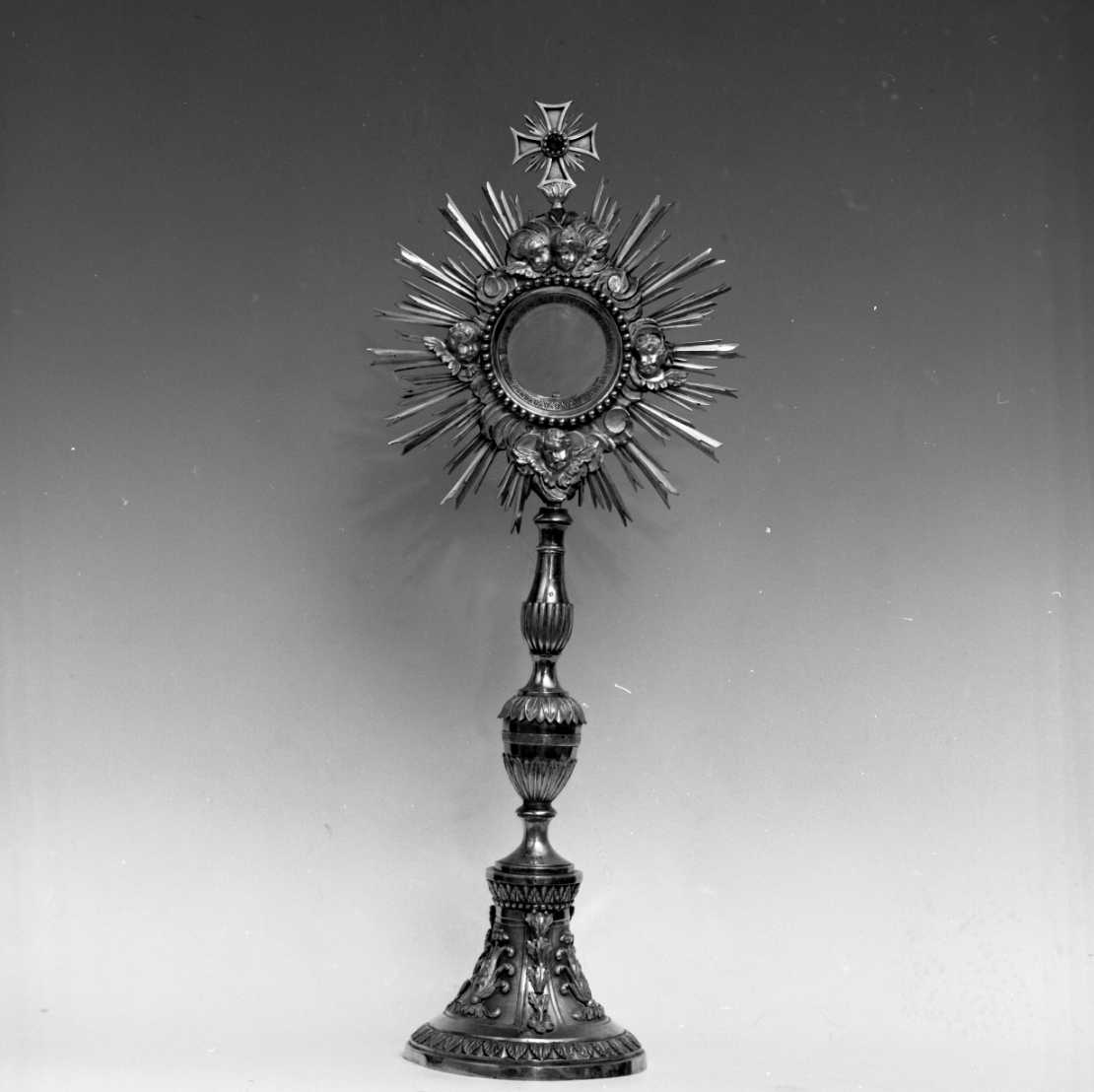 ostensorio - a raggiera - bottega ravennate (sec. XIX)