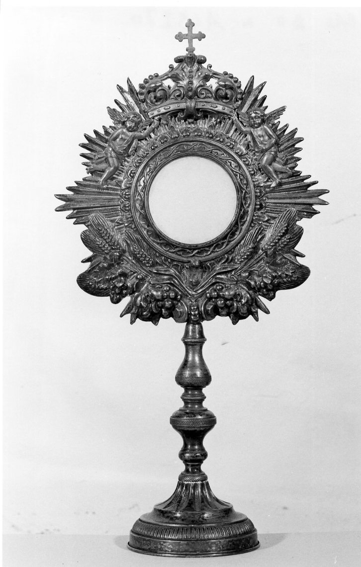 ostensorio - ambito romagnolo (seconda metà sec. XIX)